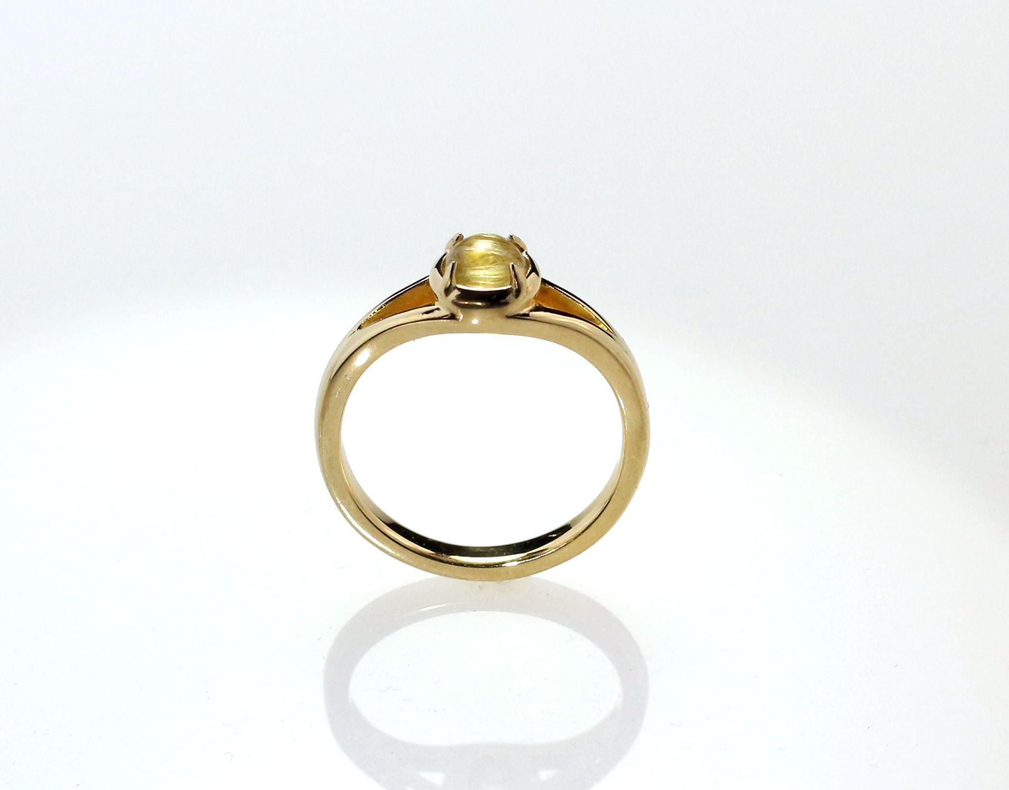 K18YG ルチルクォーツキャッツアイリング 0.62ct | Atelier Ozaki