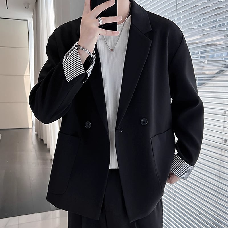 アーバンストライプスリーブジャケット LB1446