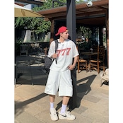VINTAGE ストリート 777Vネック スポーツTシャツ T1757