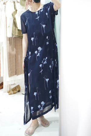 rose layered dress