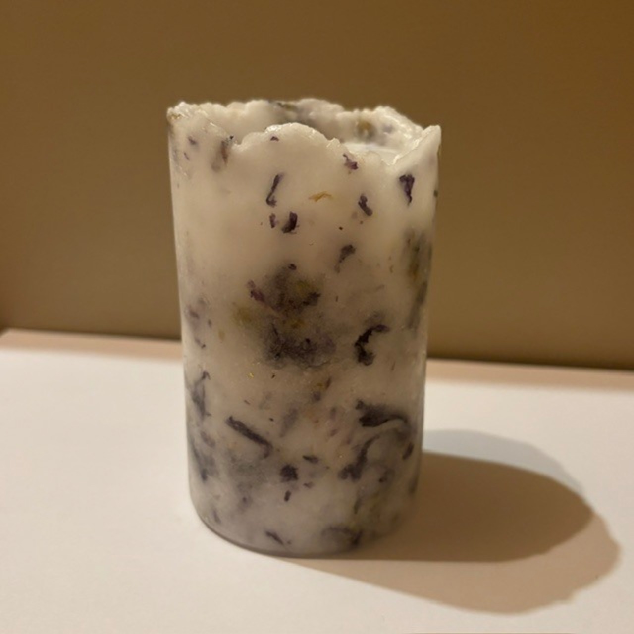 calm candle : dry herb candle／white