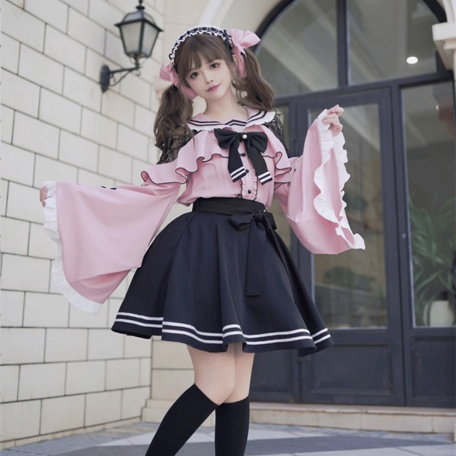 受注生産 中華ロリータ スカート 春服 ガーリー 甘め ゆめかわ