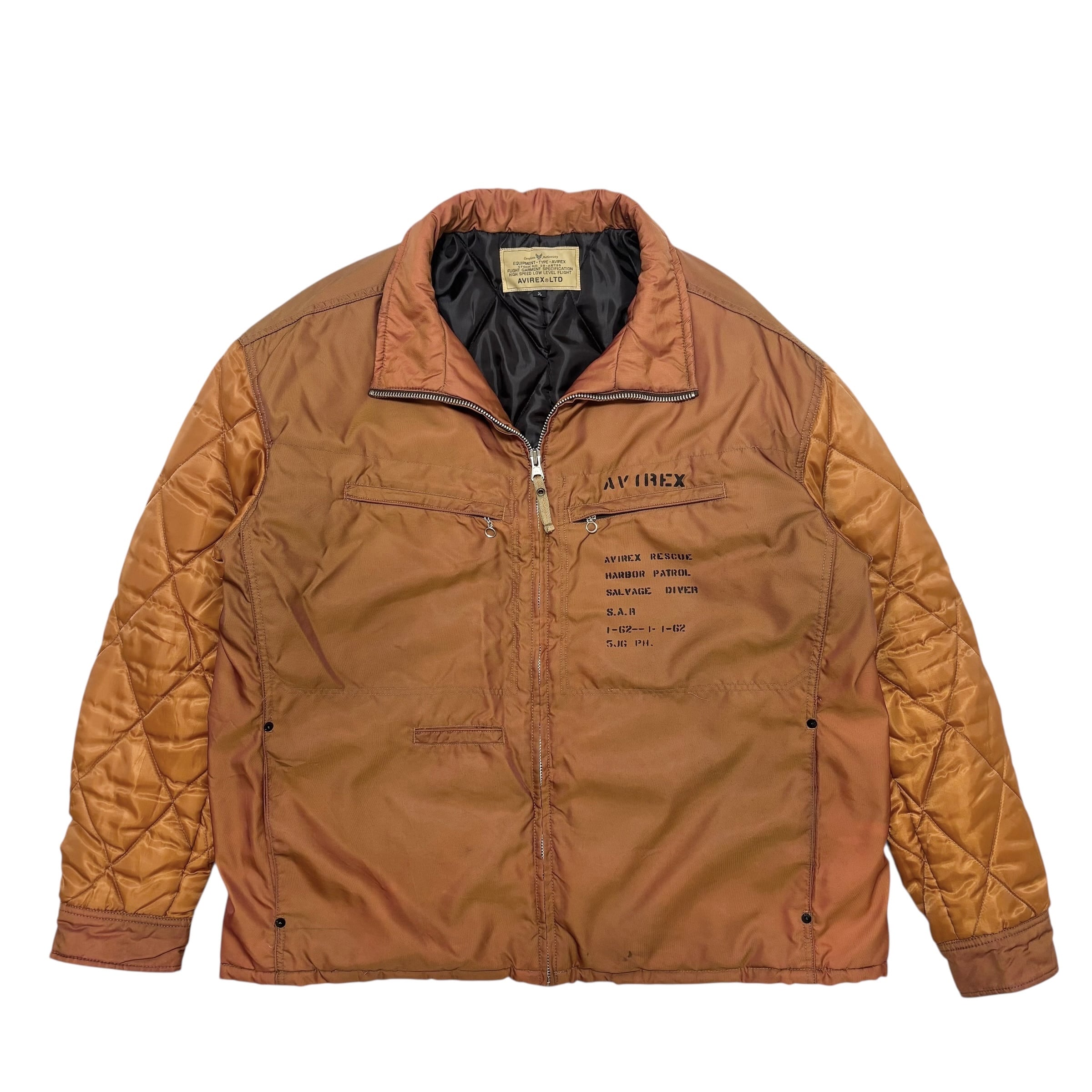 古着 アヴィレックス AVIREX レスキュージャケット RESCUE S.A.R.ジャケット クリーニング済み メンズ3L キルティング