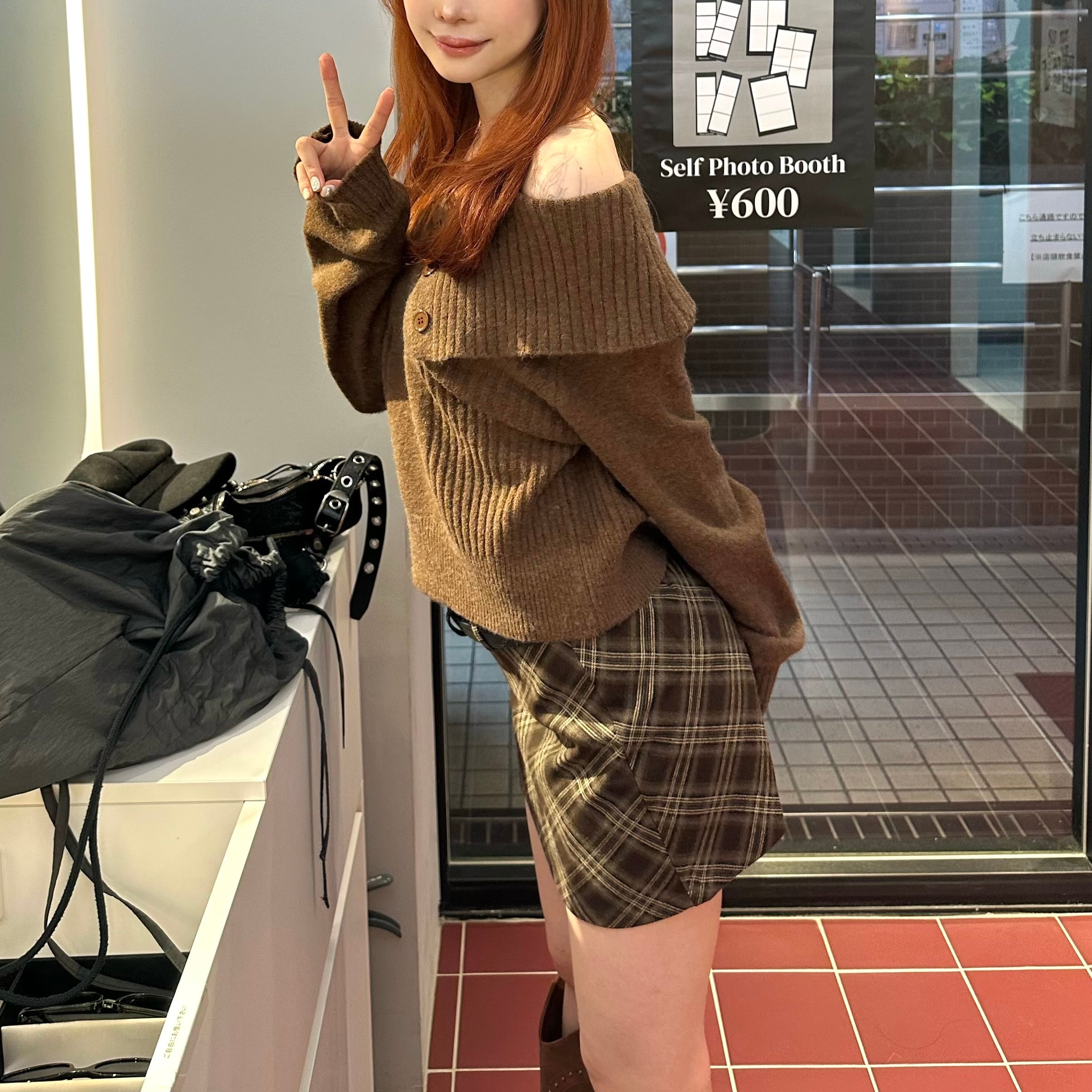 チェックタイトスカート | Yaong.