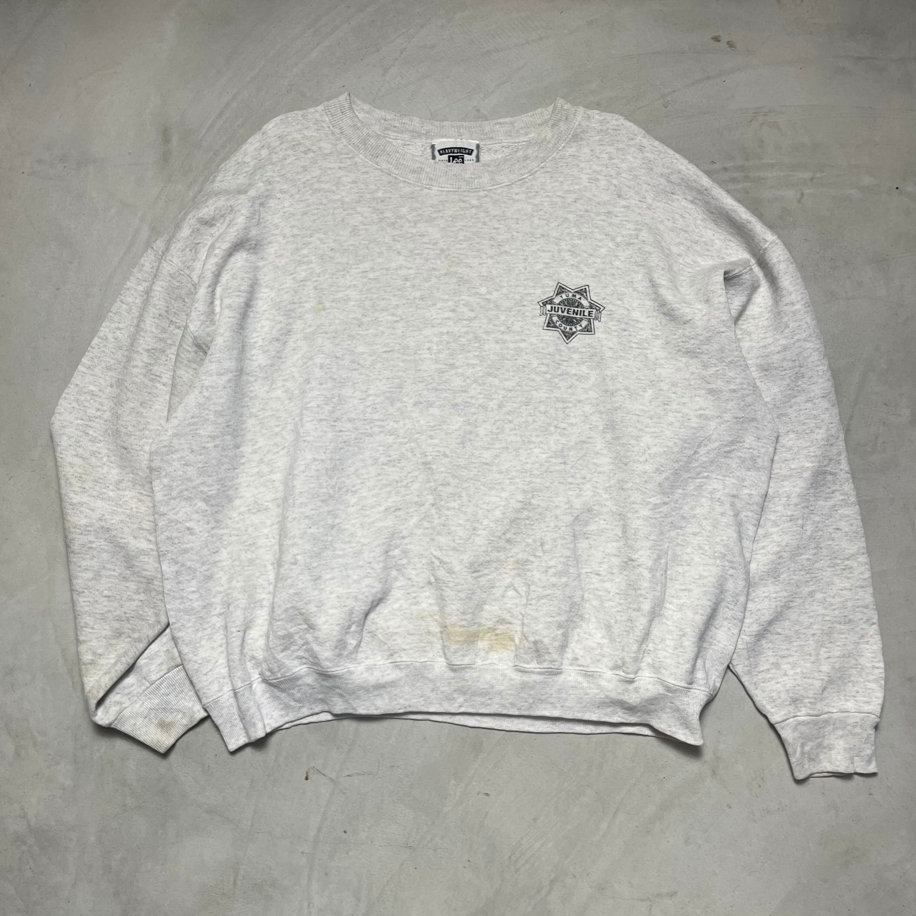 USA製 プリント スウェットシャツ メンズXL相当 古着 トレーナー ヴィンテージ ビンテージ グレー 霜降り 【スウェット】