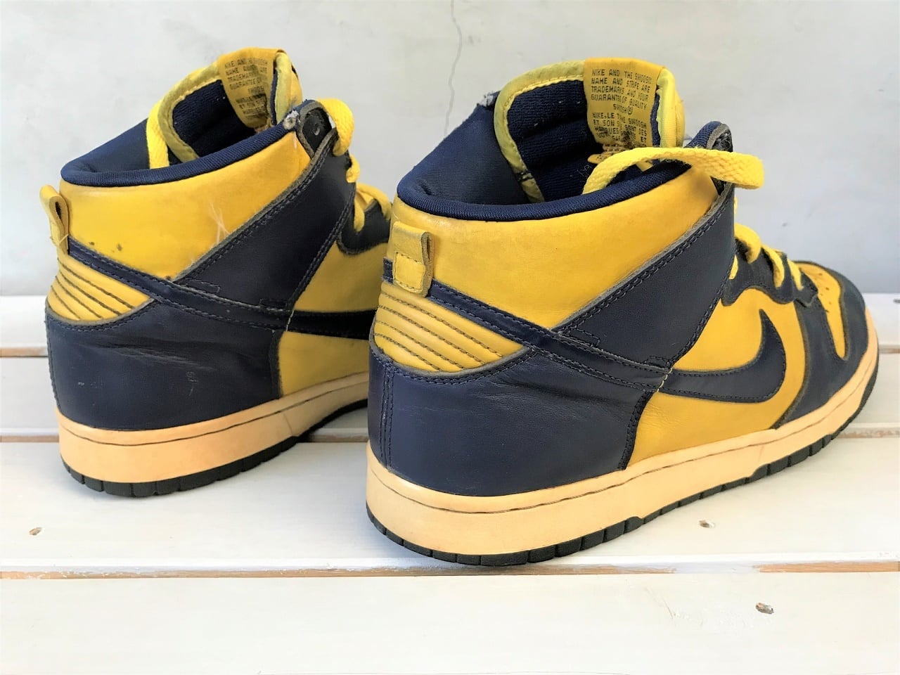 1998 NIKE DUNK HIGH LE MIDNIGHT NAVY/VARSITY MAIZE 