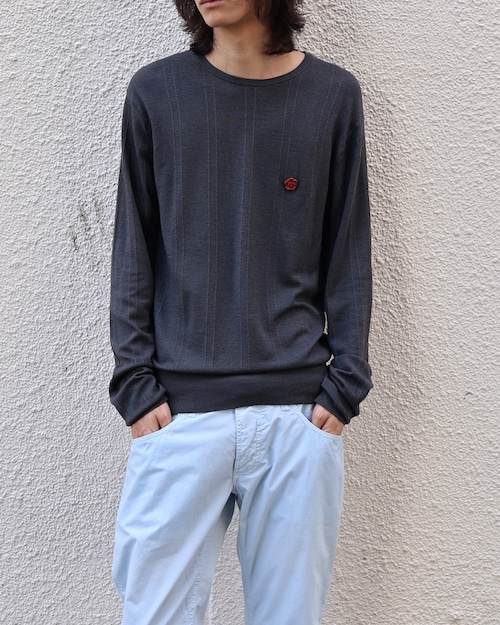 【VIKTOR&ROLF】grey logo design knit