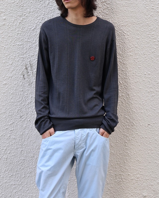 【EMPORIO ARMANI】logo design relax fit knit
