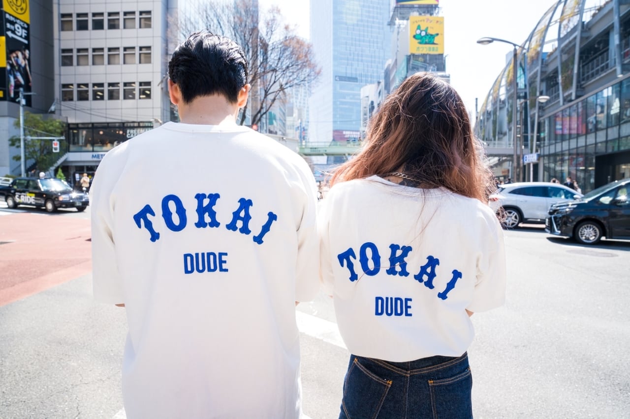 W.J.P JAPAN DUDE シシュウ SS TEE -TOKAI- | white.japan.project