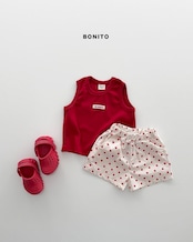【取寄/韓国直送】Bonito(Baby) 26/SM タンクトップドットパンツセット |夏服|韓国子供服