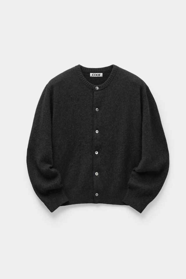 [COOR] Raccoon Crop Round Cardigan (Black) 正規品 韓国ブランド 韓国通販 韓国代行 韓国ファッション クール クーア クアー 日本 店舗