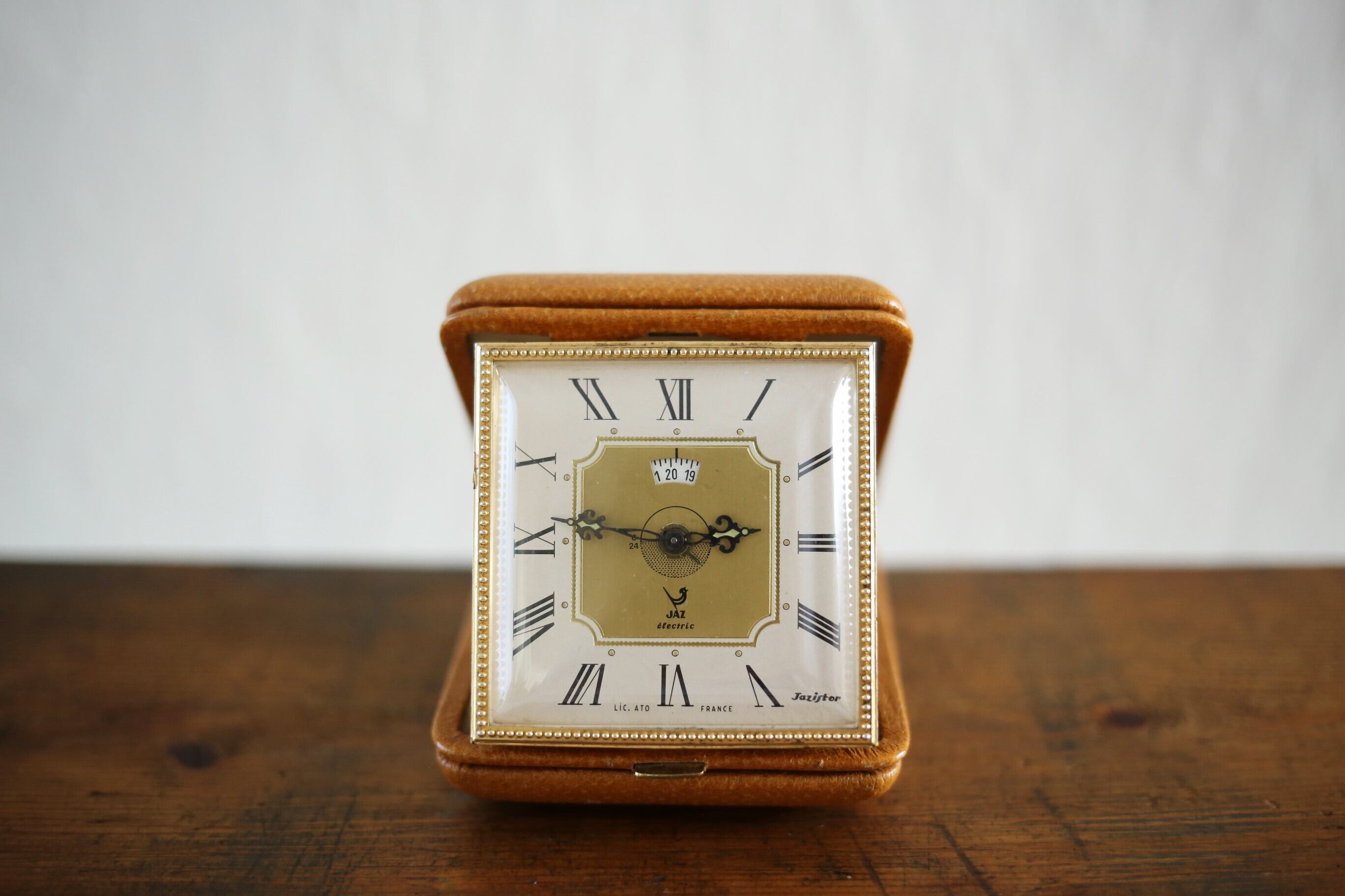 フランス アンティーク ヴィンテージ JAZ トラベルクロック 『Jazistor』トランジスター N-02951