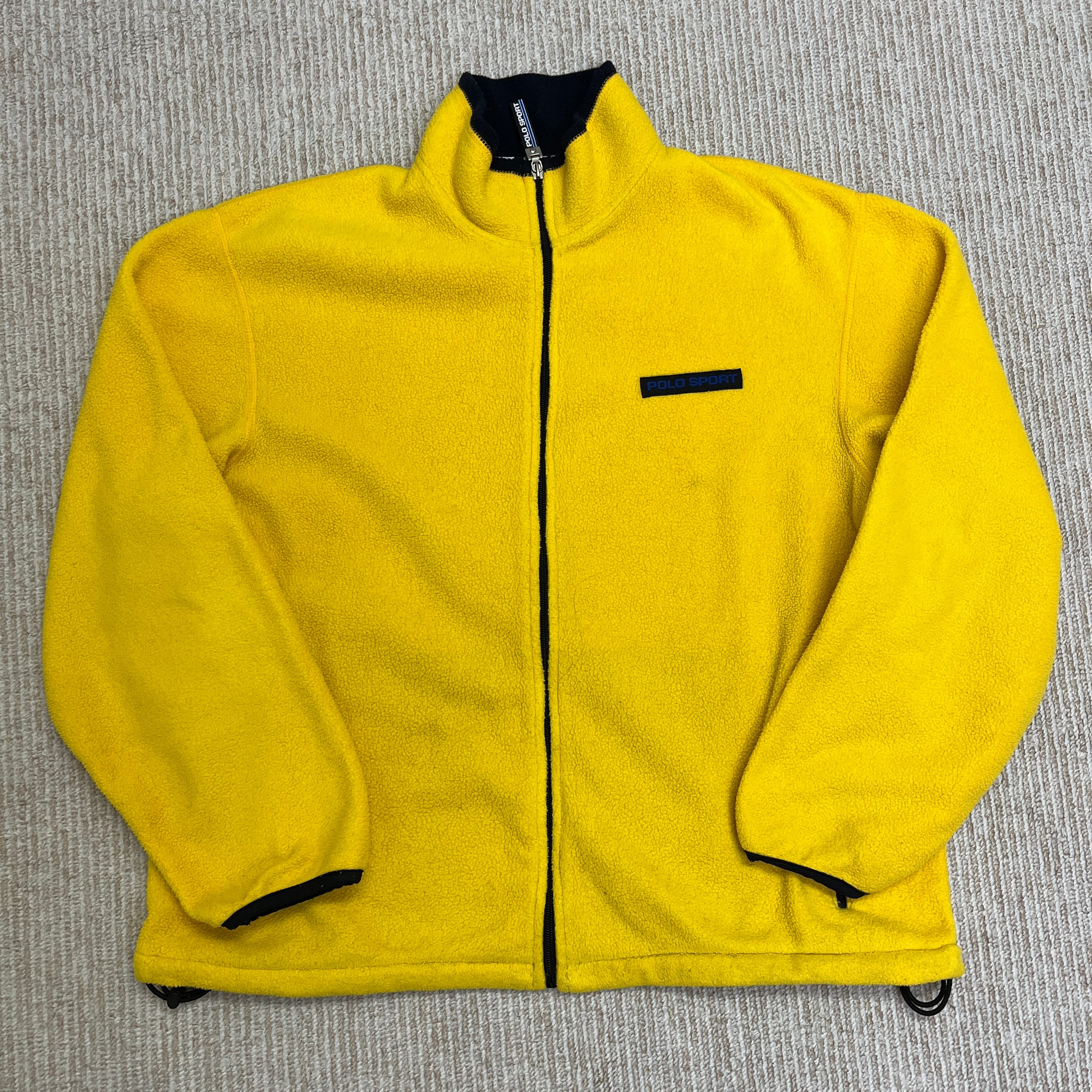 POLO SPORT FLEECE JACKET YELLOW 1990'S OLD | safarionline