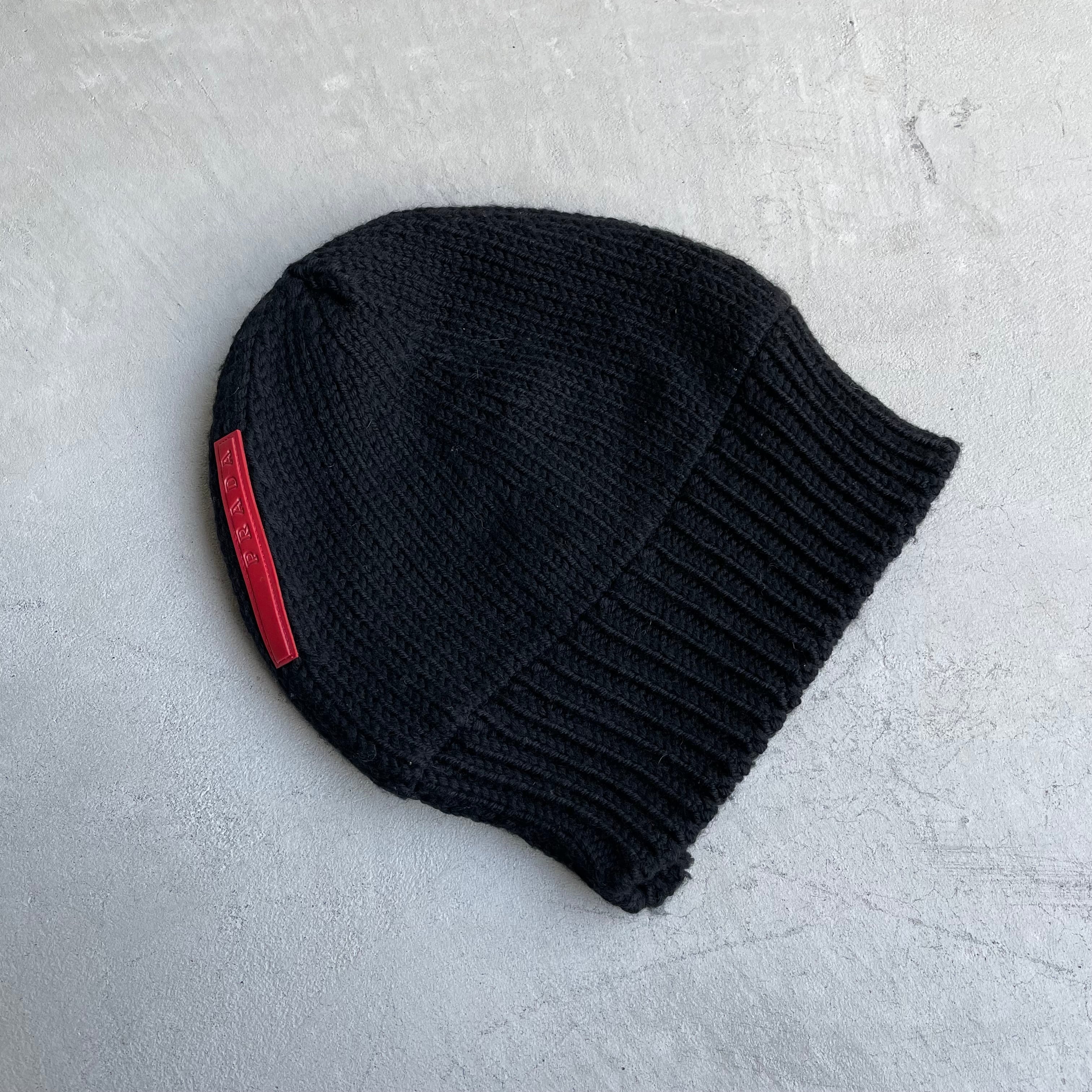ニットキャップ/ビーニー1999FW prada sport reversible knit cap