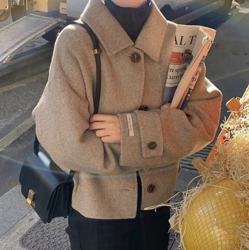 コート レディース ショートコート ショート ショート丈 ジャケット ブルゾン 長袖 カジュアル オーバーサイズ アウター 防寒 冬 羽織 きれいめ オフィス 通勤 ゆったり 新作 可愛い おしゃれ