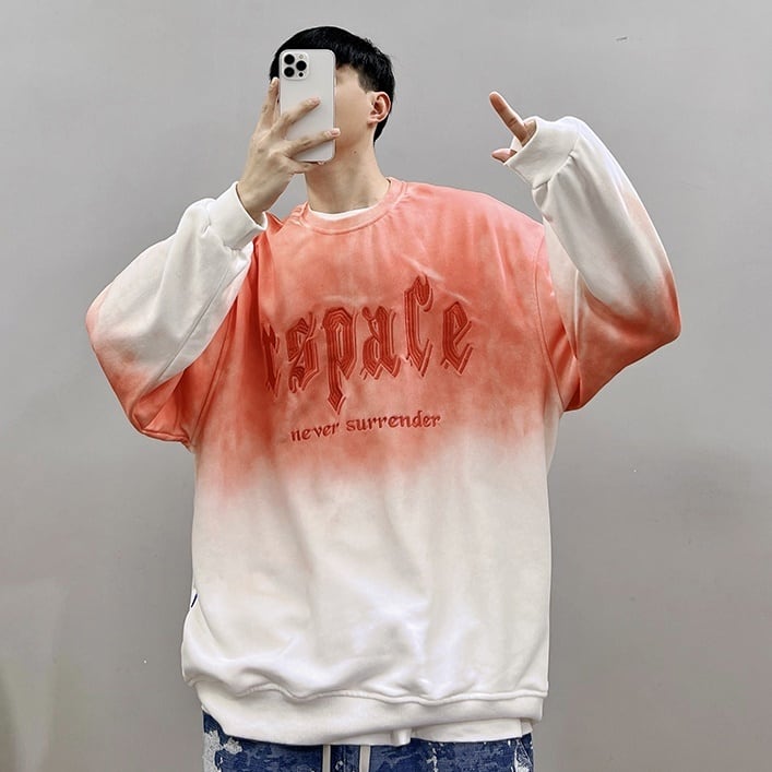 レトロ ウォッシュド スウェット | Korean unisex fashion