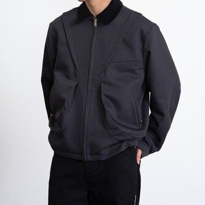 コーデュロイラペルジップブルゾン　960