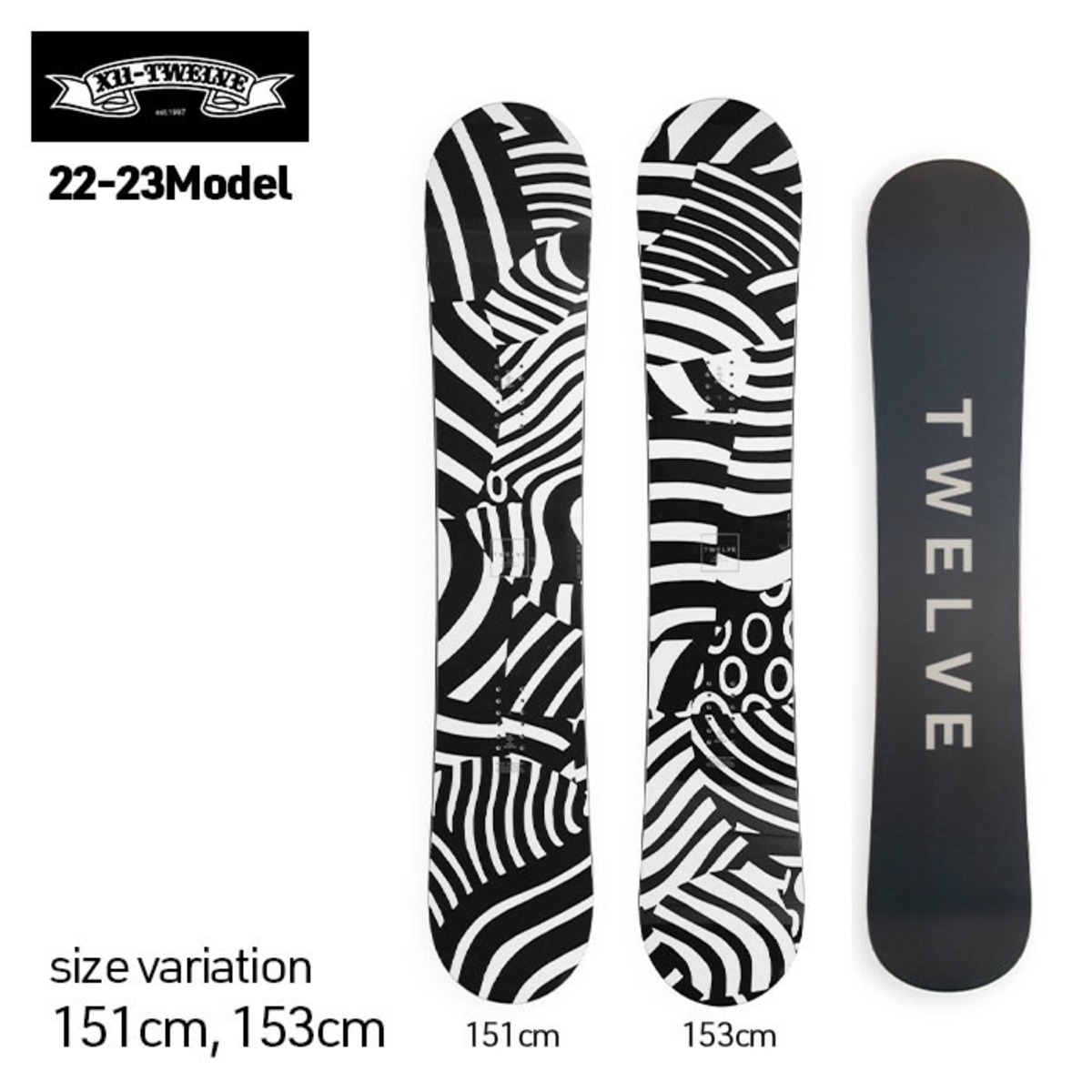 22-23 TWELVE ACE トゥエルブ 151cm 153cm スノーボード スノボー 