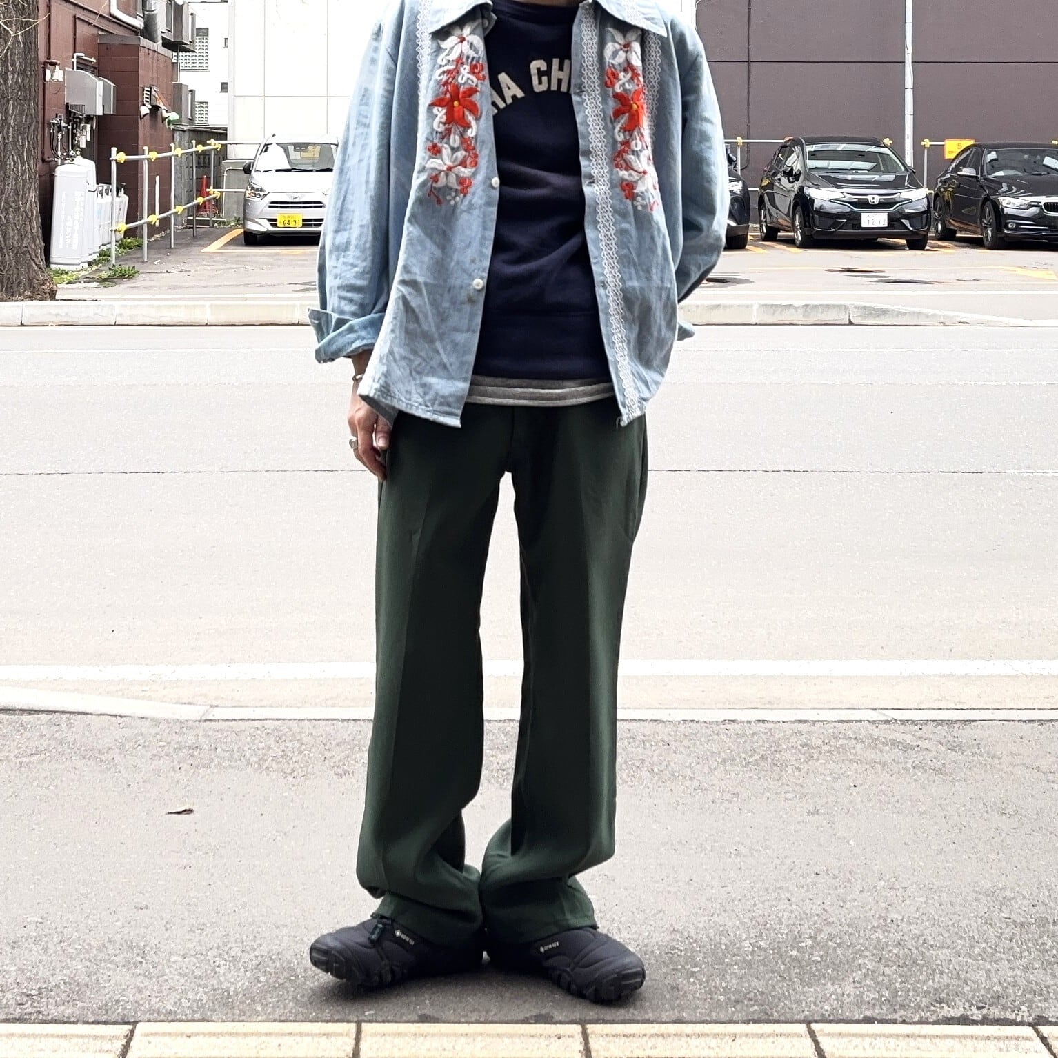 94S Levis 517 STA-PREST Dark Green【W36 L30】 | drop by
