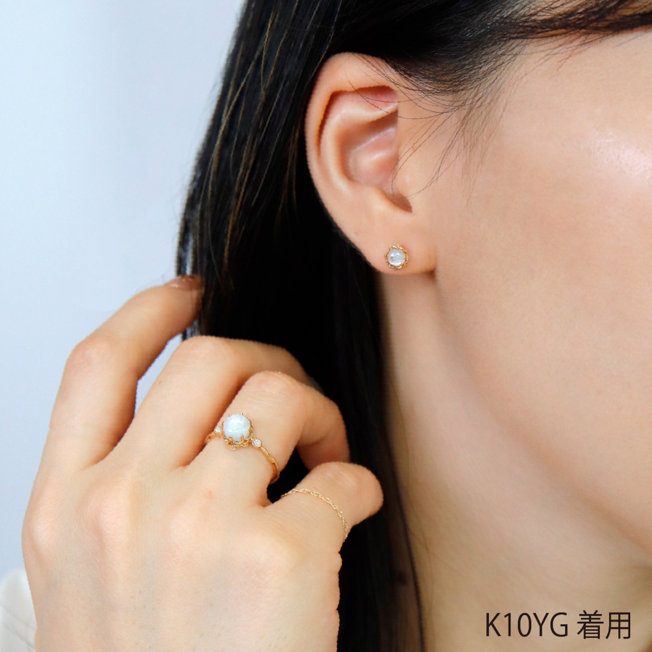 【受注生産】シンデレラアクアマリン ピアス