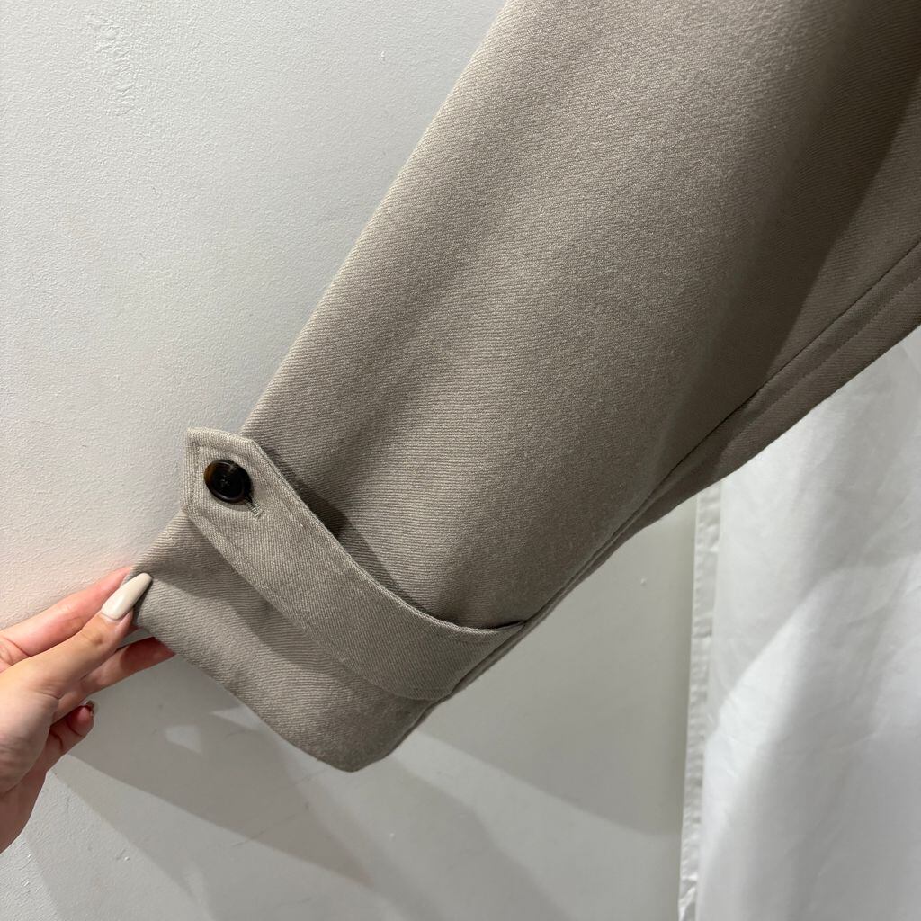marka マーカ SHIRT COAT WOOL SOFT SERGE ステンカラーコートM21C