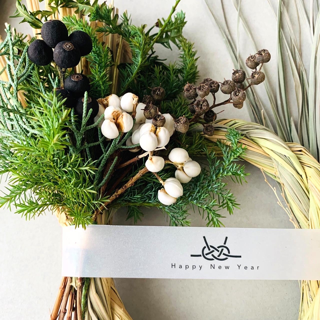 レモングラス香るしめ縄 | ドライフラワースワッグと布雑貨 | greenstitch