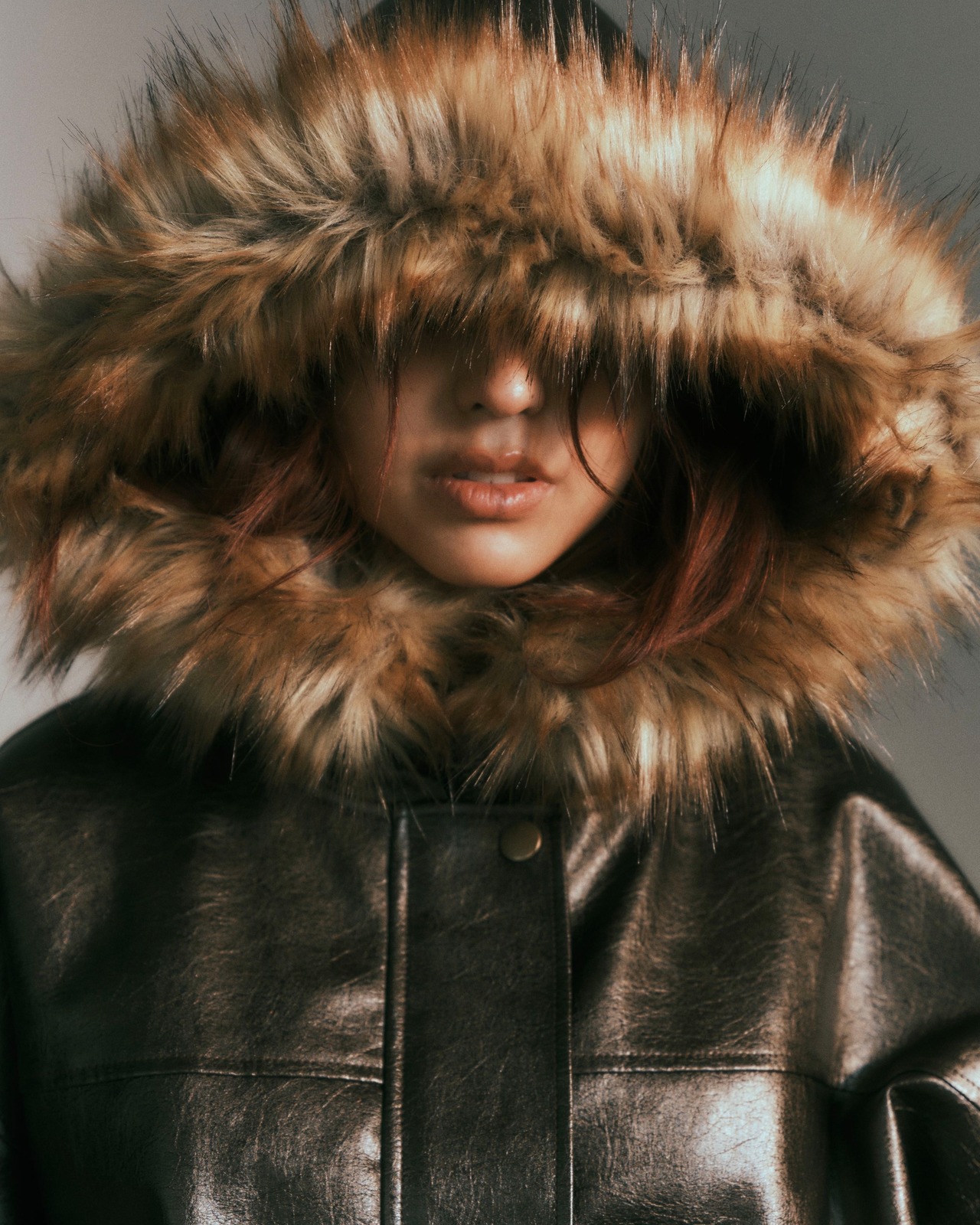 Frostage leather jacket / brn