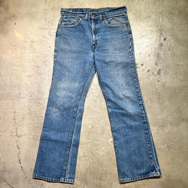 リーバイス80s levi's 517 66後期　フレア　ダメージ　ボタン裏8