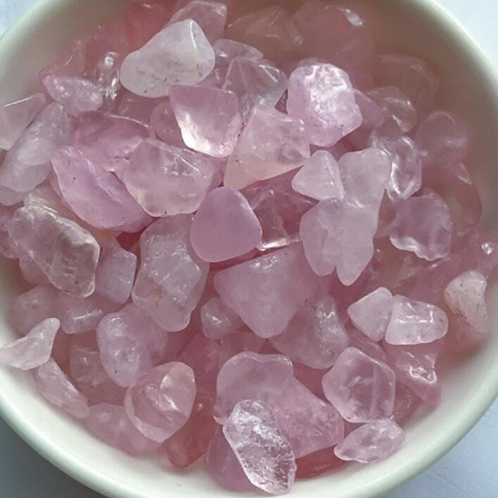 微染色 淡いピンクが可愛い♡愛の守護石 ローズクォーツ さざれ石50g