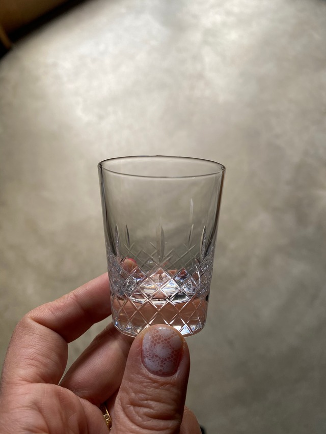 h collection CRYSTAL SHOT GLASS/LACE