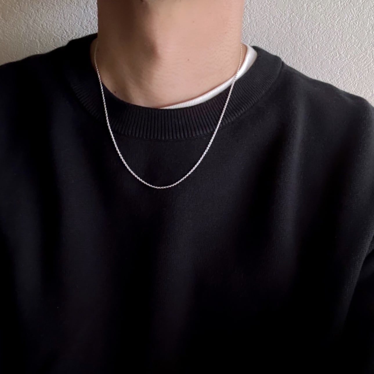 SV925 Narrow Chain Necklace【SILVER】 | Akto