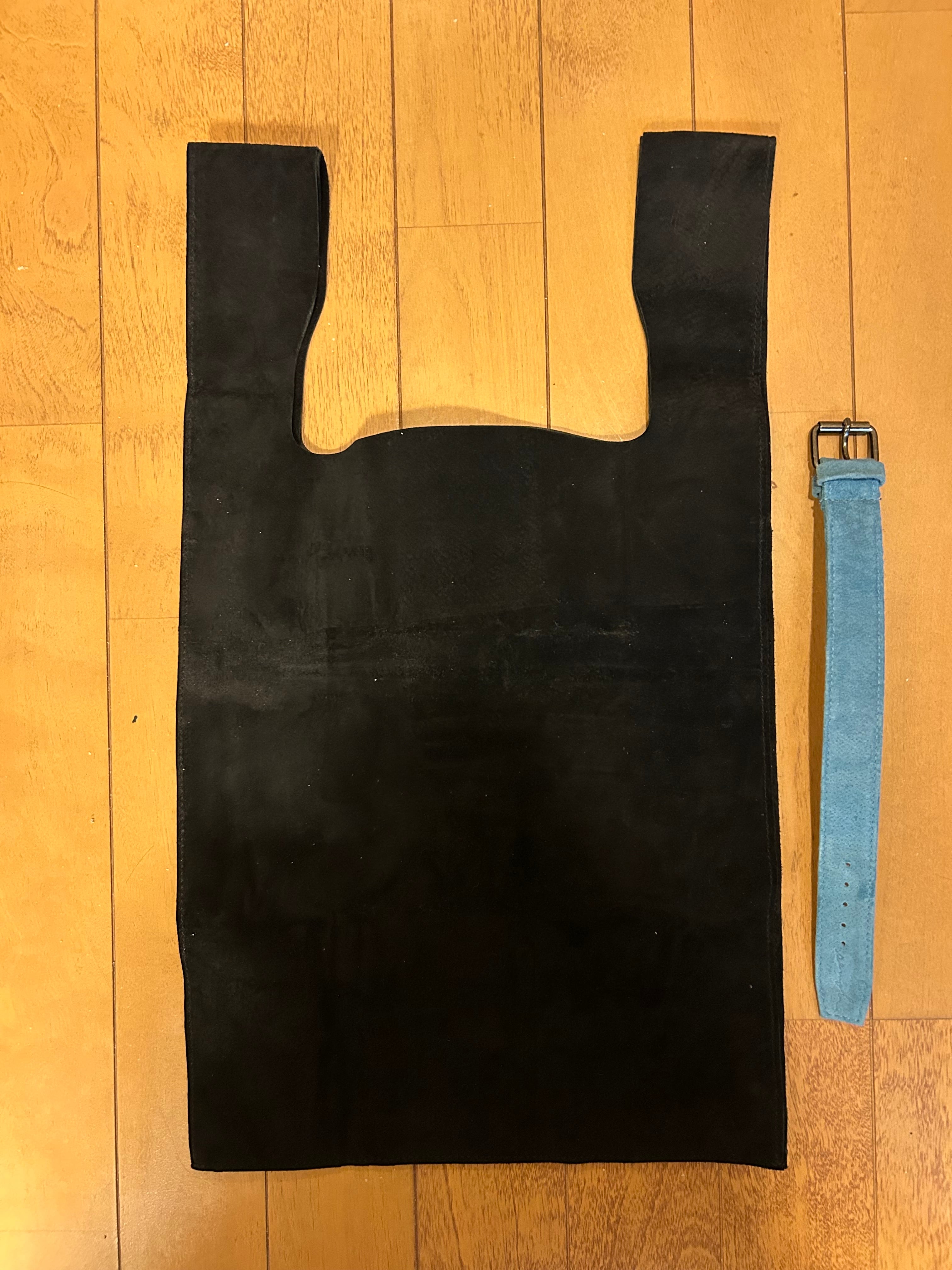 【semoh セモー】Pig Leather Shop Bag BLACK