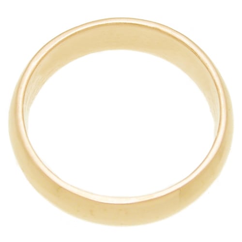 Ｋ１８ゴールド・５ｍｍ幅・甲丸リング | 結婚指輪(マリッジリング 