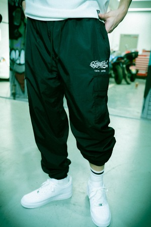 Rakugaki Nylon Cargo Pants Black