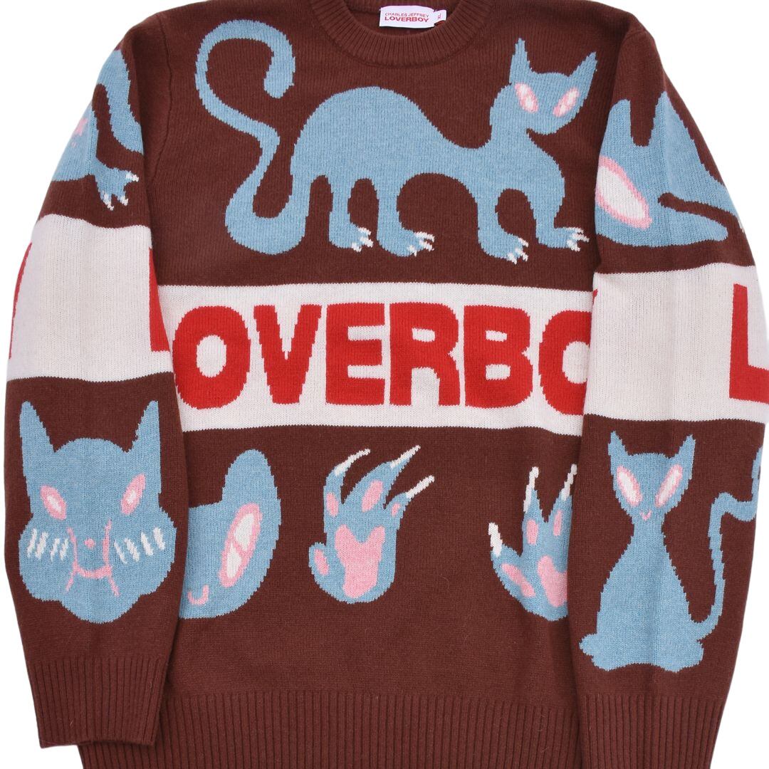 CHARLES JEFFREY LOVERBOY】LOVERBOY LOGO JUMPER(BROWN) | AYIN