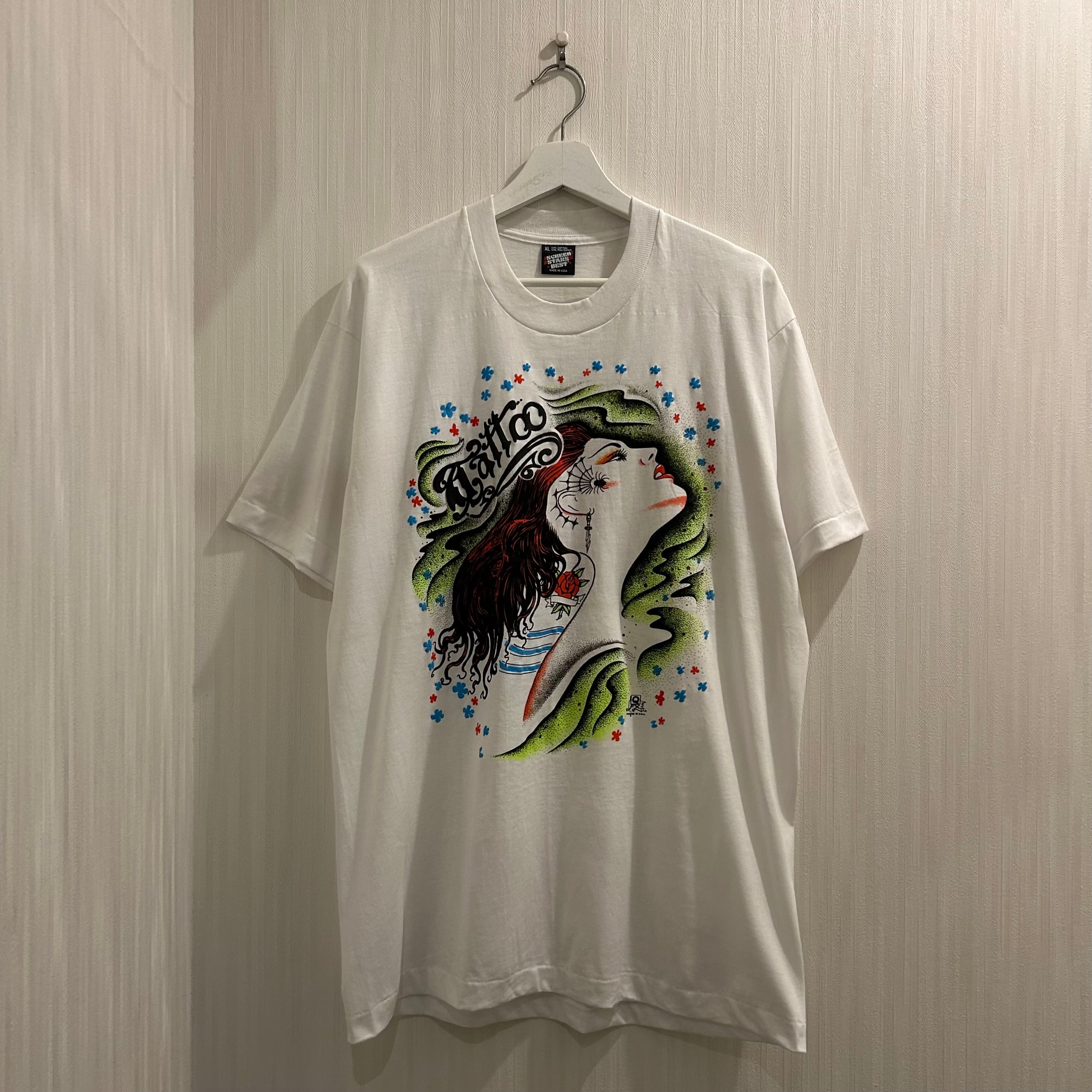 Dead Stock!! 1990s Q FX TATTOO T-shirt