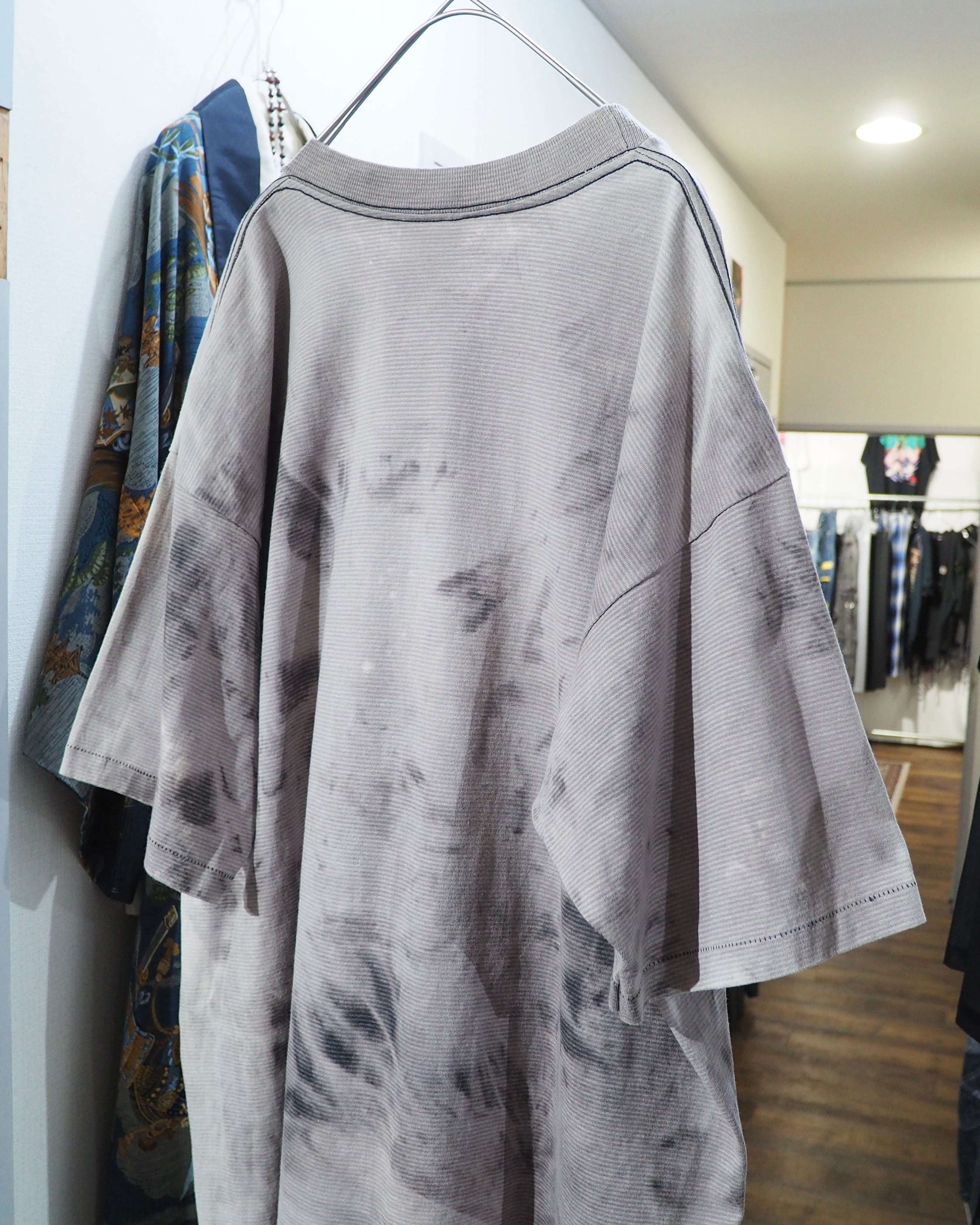 1990s " Made in USA - Colorado Buffaloes " printed × Over Dyed vintage loose Tee