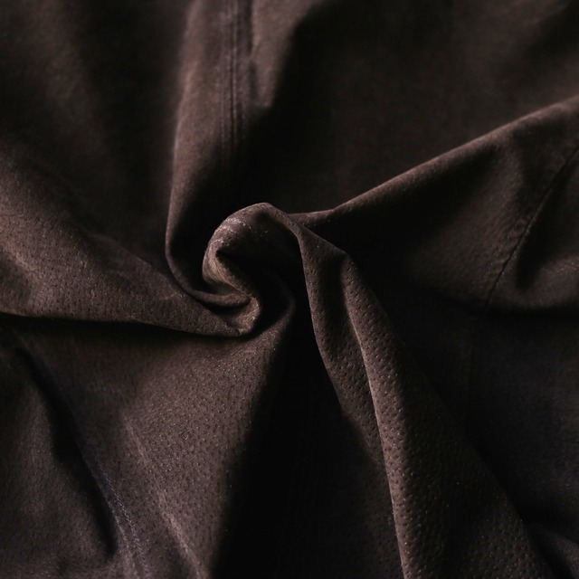 XXL over size elbow patch design big suede blouson