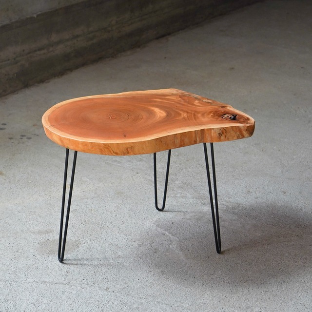 欅の輪切り コーヒーテーブル①（高さ・カラー変更無料）