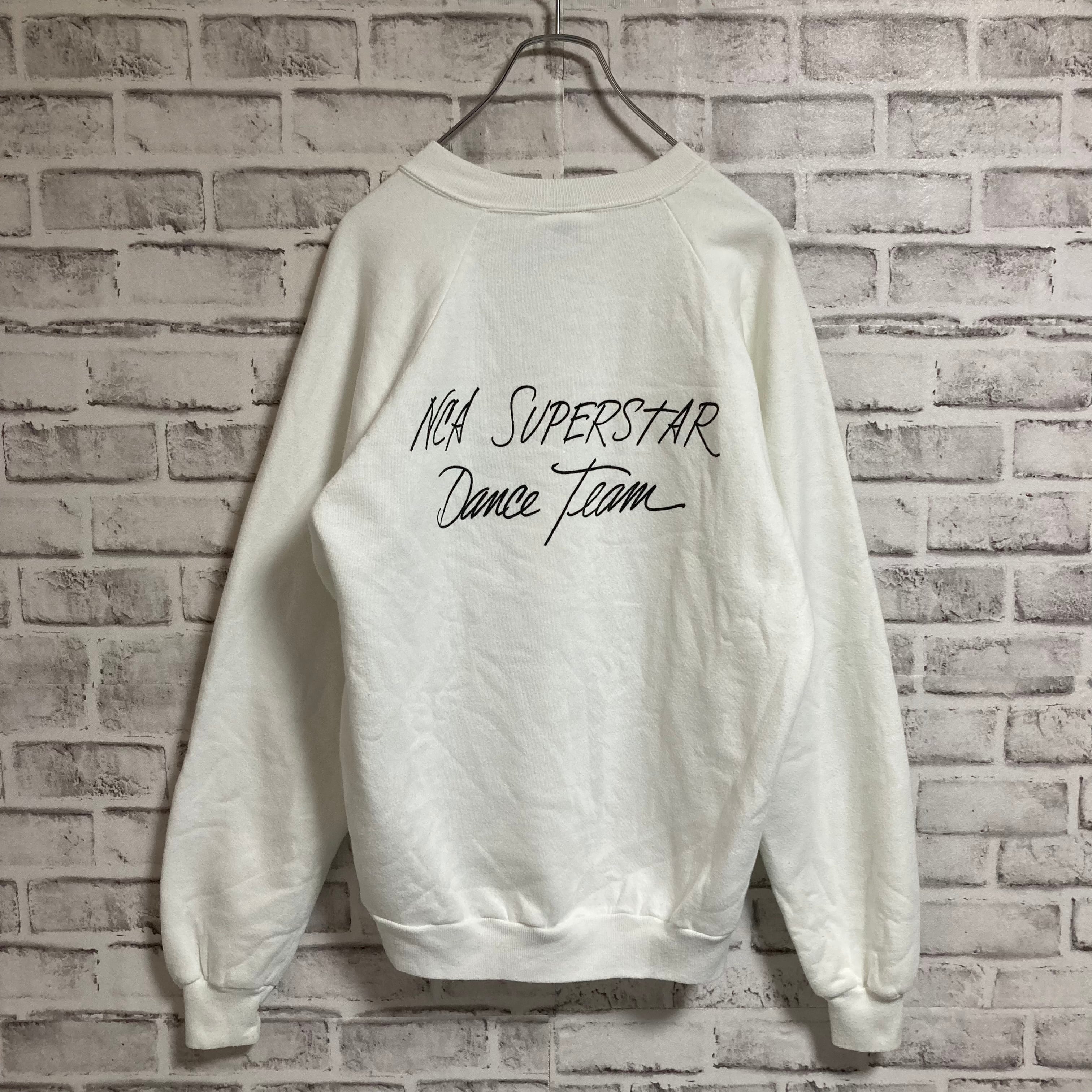 【JERZEES】L/S Sweat L 80s Made in USA “NEW YORK ” スーベニア アート系 スウェット トレーナー  お土産モノ USA製 自由の女神 ブロードウェイ エンパイアステートビル ビッグアップル ホワイト カラフルプリント アート アメリカ USA 古着