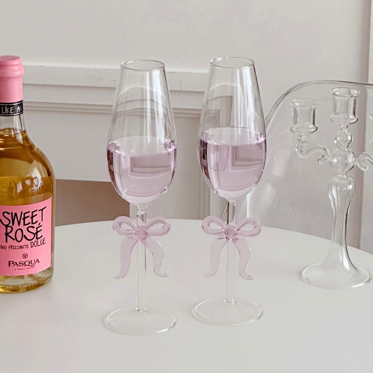 専用 リボングラス ribbon glass / リボン グラス コップ シャンパン ワイン 韓国