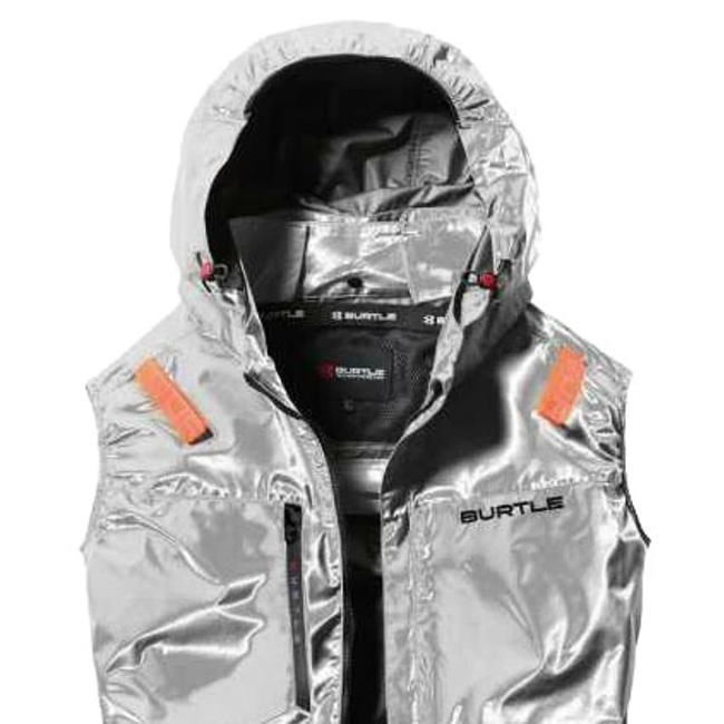 空調服 ベスト バートル Mサイズ 限定メタリックシルバー サイドバック
