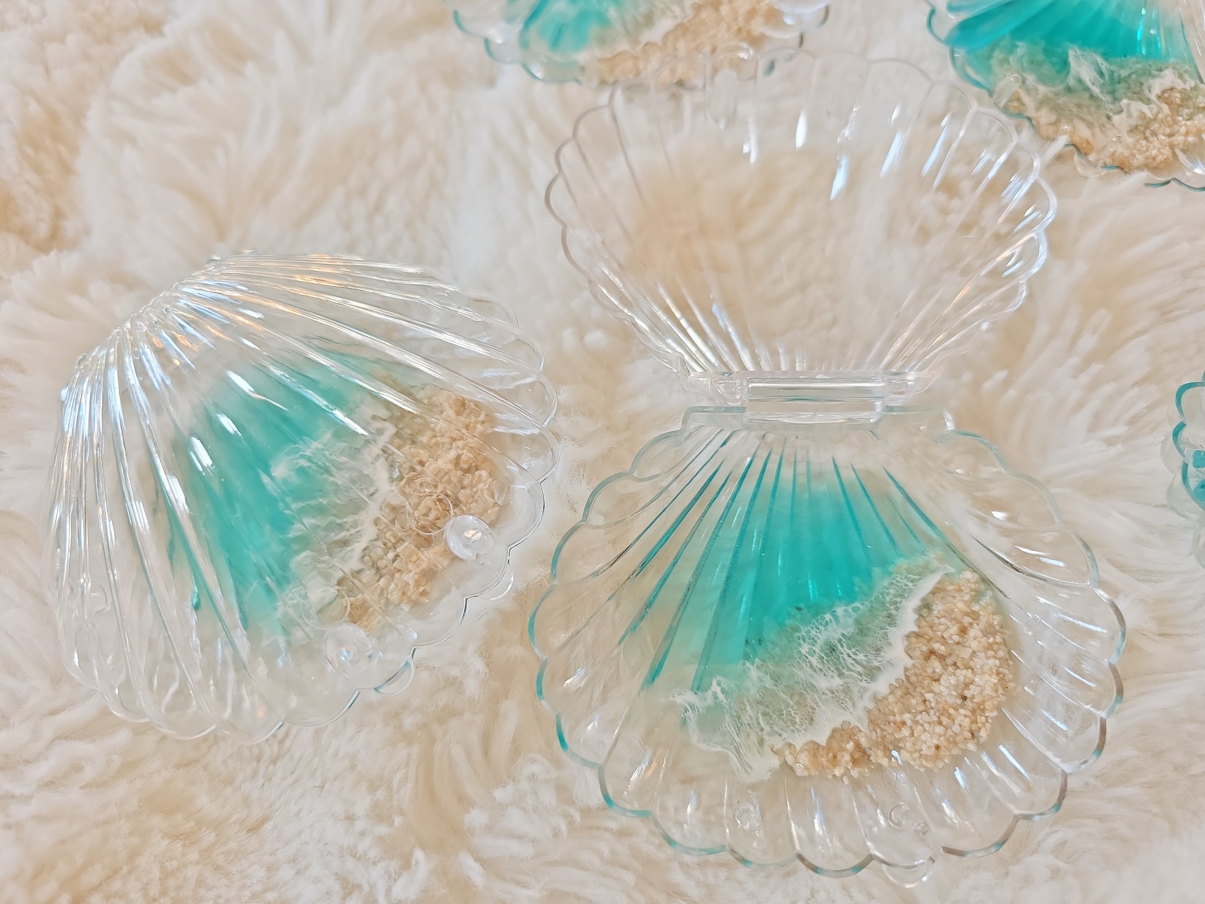 511.オーシャンレジンアート シェル型小物入れ