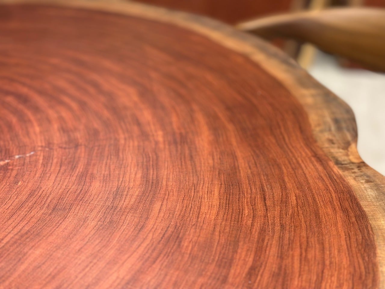リメイク品・輪切り】ブビンガ_1120×950×70_柏店_テーブル天板