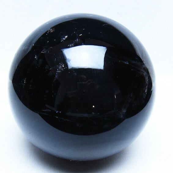 2.1Kg モリオン 黒水晶 丸玉 118mm スフィア 一点物 161-959