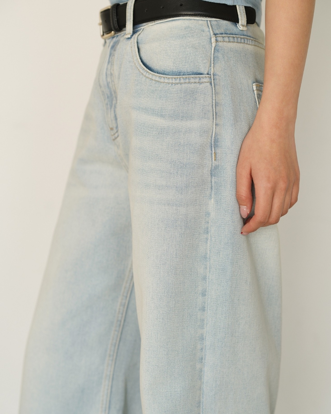 ライトウォッシュワイドデニム A0028 - 5