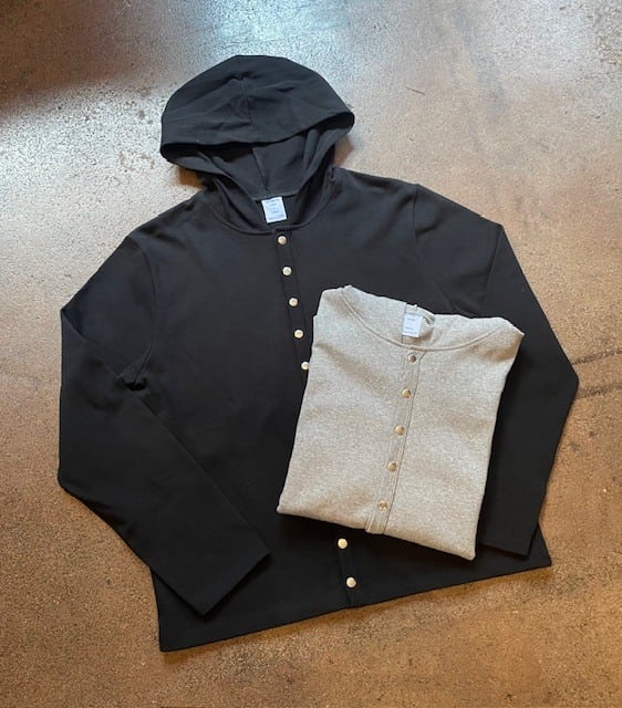 AGREABLE ”SNAP CARDIGAN with HOOD（MADE IN FRANCE）” | IVY&NAVY