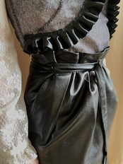 MADE IN BULGARIA lamb leather mini skirt-4213-6