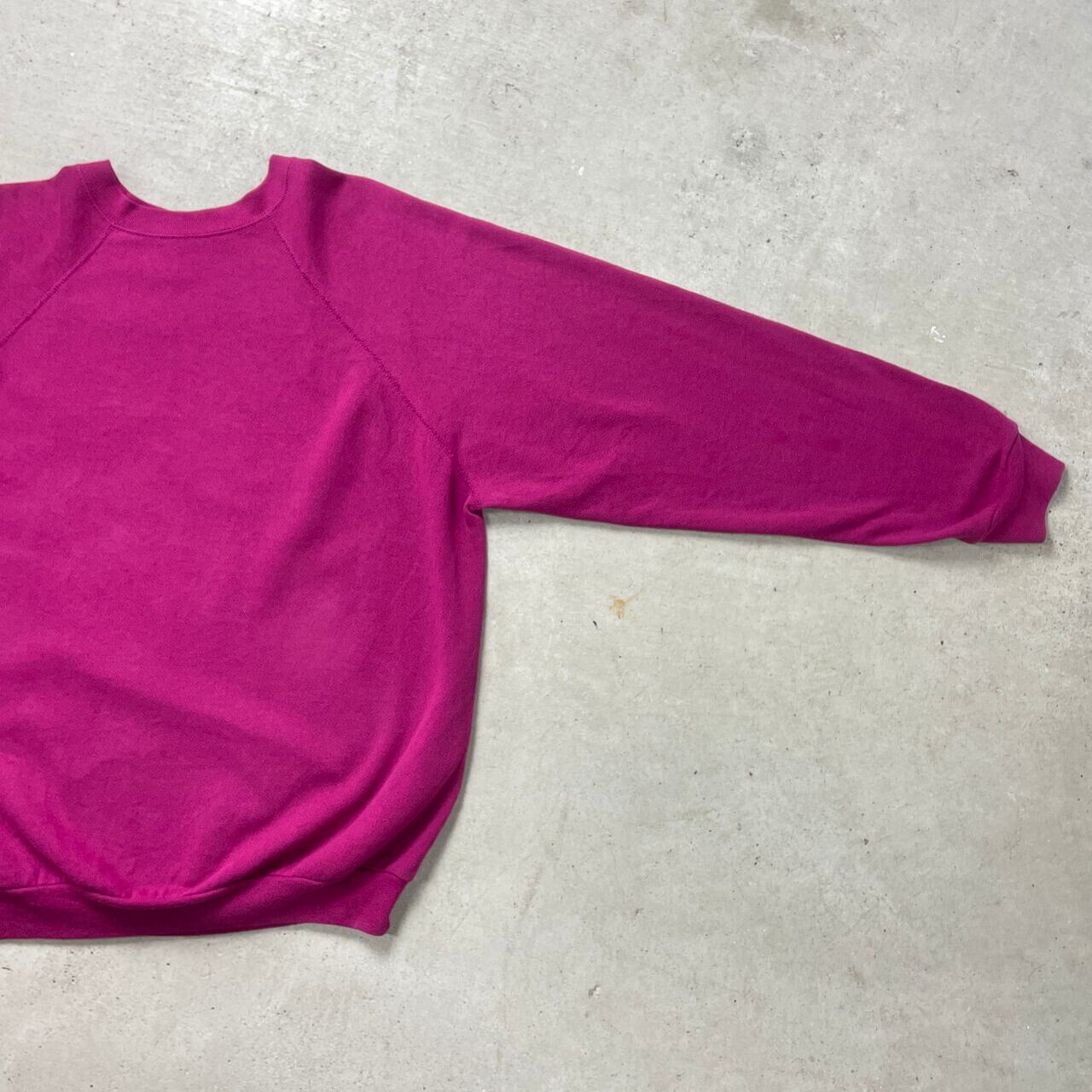 2XL】90s tultex 無地 スウェット アメリカ製 パープル 紫 