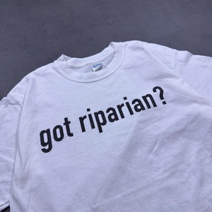 00s GILDAN TEE "got riparian?" L 古着